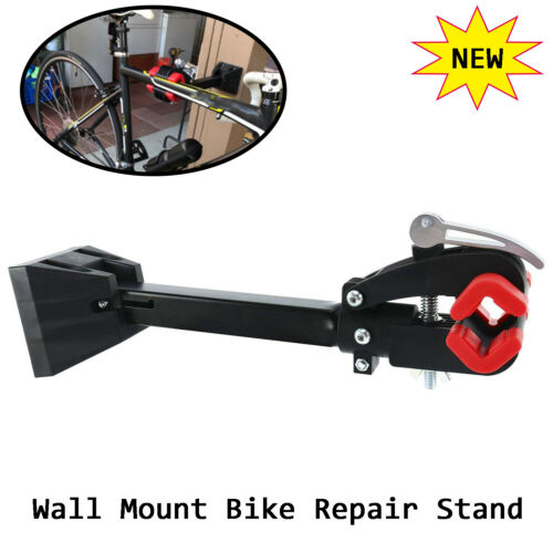 1x Foldable Heavy Duty Wall Mount Repair Stand Bicycle Rack For Bike W/ Screws