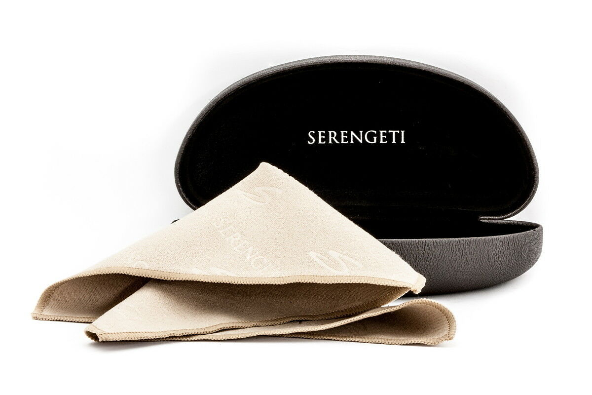 Serengeti Sunglasses Carrying Case & Microsuede Cleaning Cloth Authorized Dealer