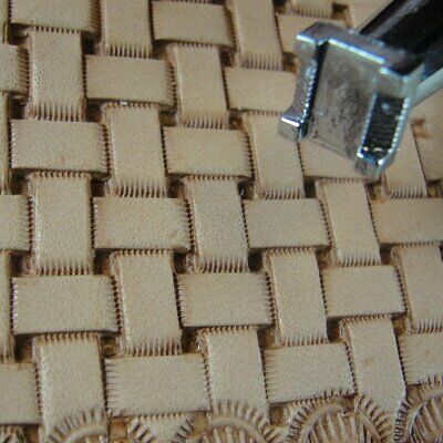 Leather Stamping Tool - #x517 Basket Weave Stamp