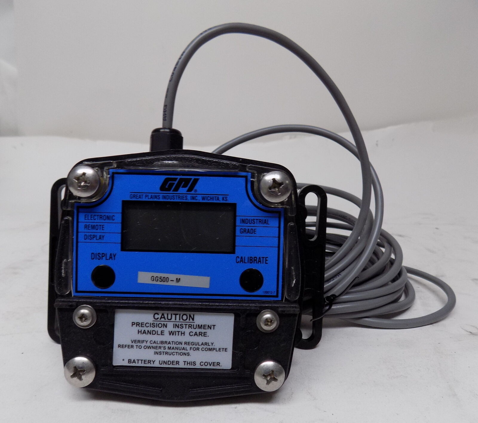 Great Plains Industries Gpi Model# Gg500-m Electronic Flow Meter