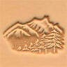 Mountain And Trees 3d Stamp 88324-00 By Tandy Leather