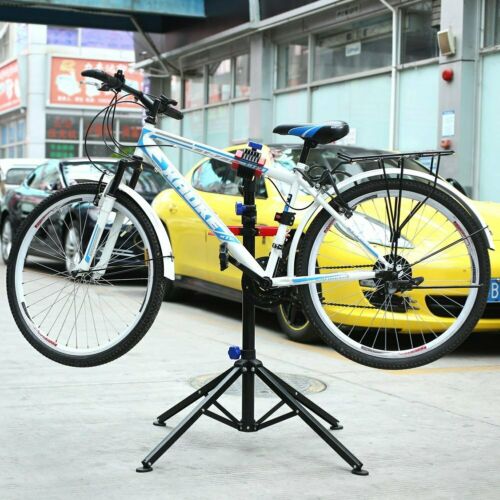 Heavy Duty Bike Repair Stand Adjustable Maintenance Foldingbike Rack Tool Tray