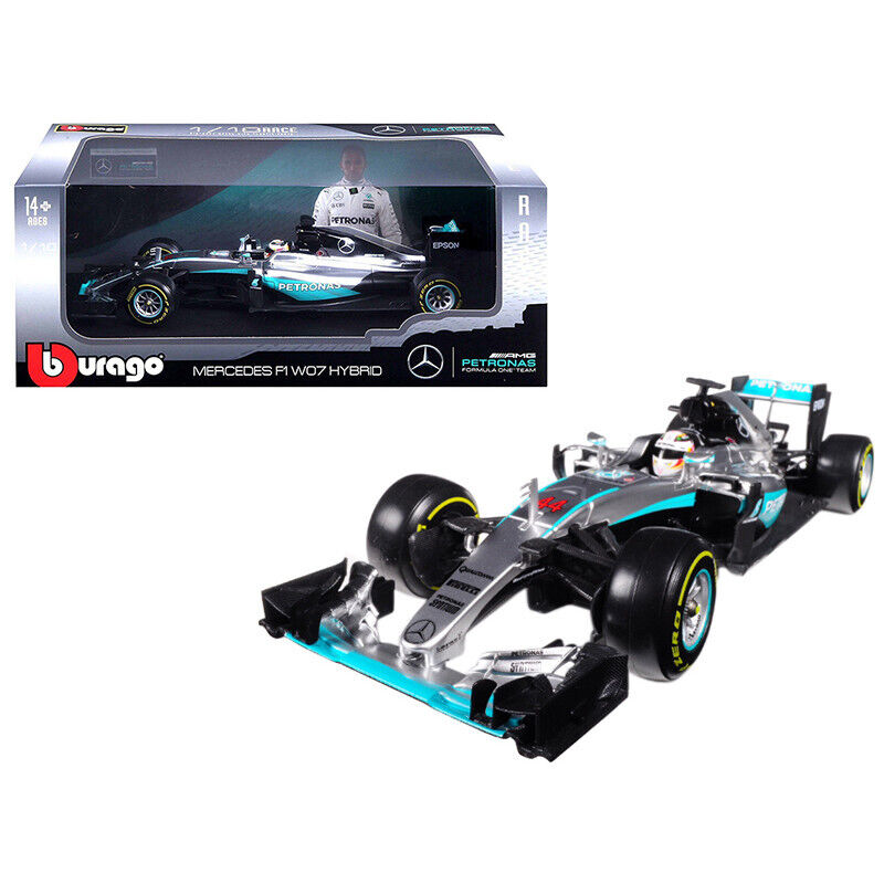Bburago 1:18 Formula F1 Mercedes Amg 44# Lewis Hamilton Model Racing Car 18001lh