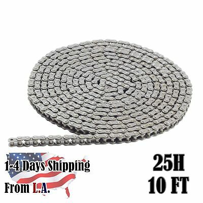 #25h Heavy Duty Roller Chain 10 Feet With 1 Connecting Link
