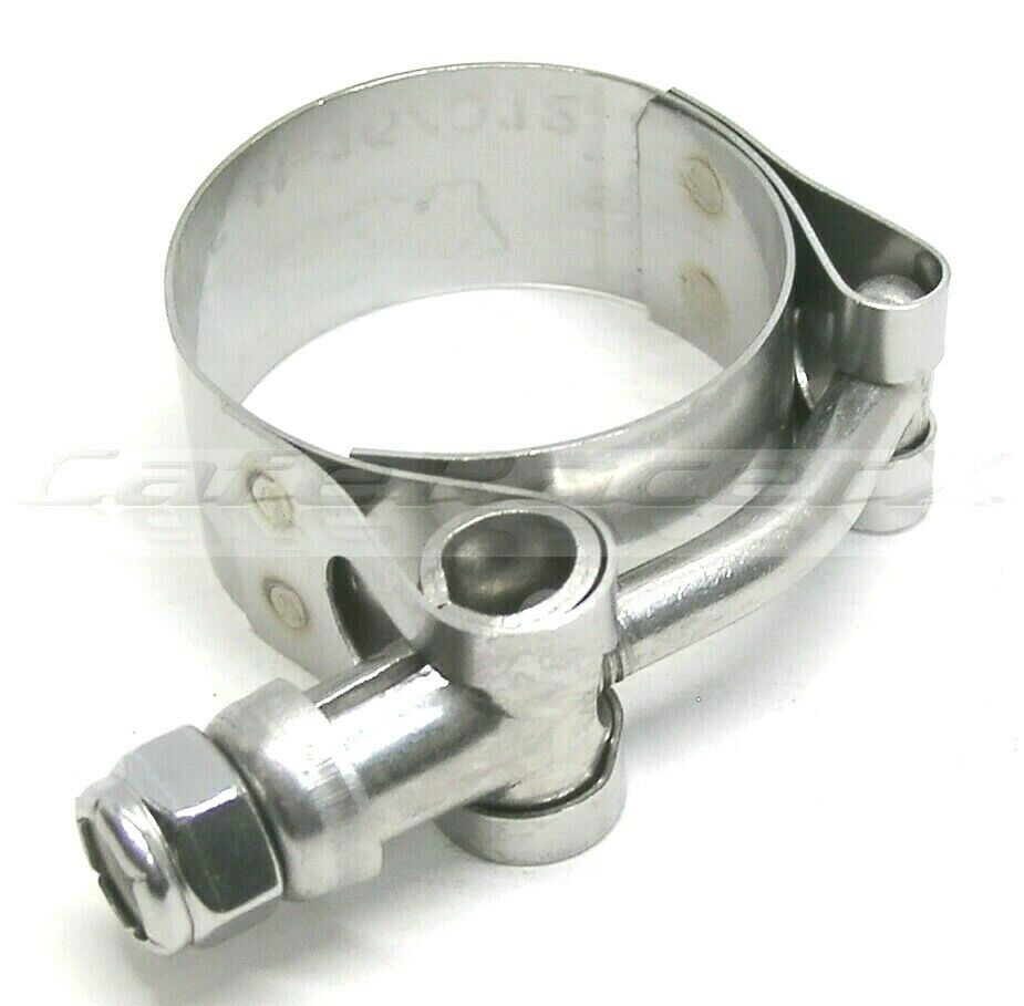 Stainless Steel 1-1/2" 38mm Motorcycle Exhaust Clamp Heavy Duty T-bolt Clamp