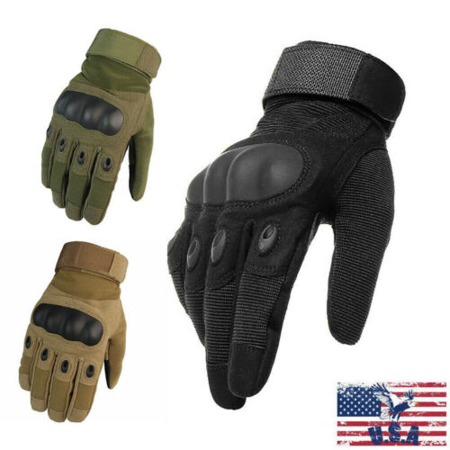Army Military Combat Hunting Shooting Tactical Hard Knuckle Full Finger Gloves