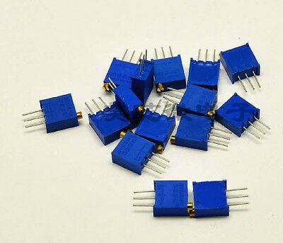 15 Values 3296 Trimmer Trim Pot Resistor Potentiometer Kits 15pcs (one Each )