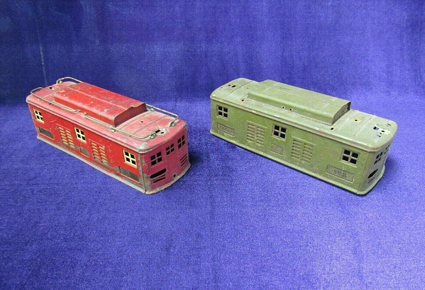 Lionel Prewar Standard Gauge No.8 (red) And No.8 (green) Locomotive Shells Only
