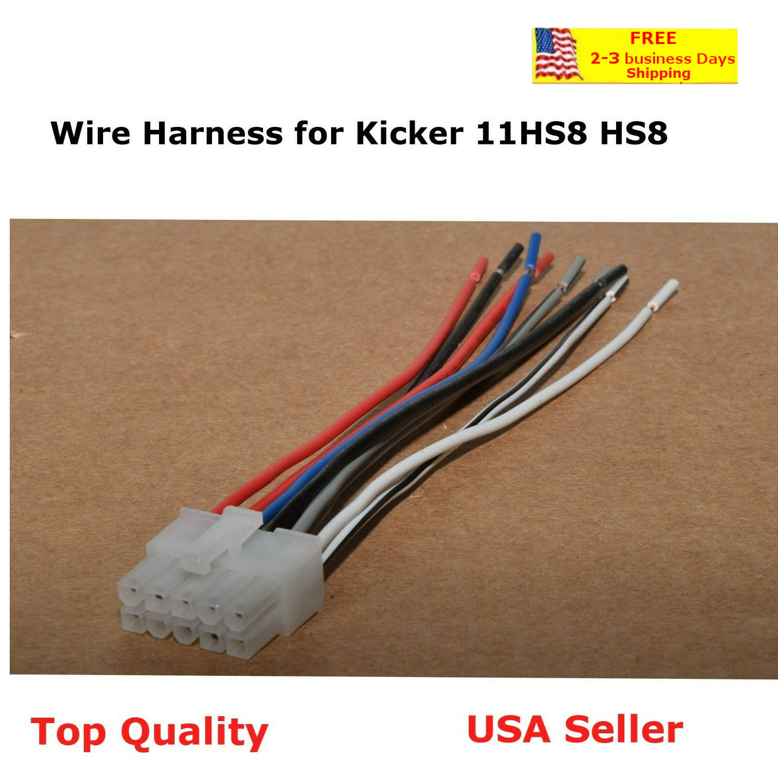 Wire Harness For Kicker Bass Station Powered Subwoofer Hideaway Model 11hs8 Hs8