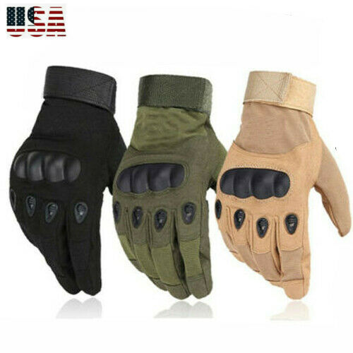 Tactical Gloves Hard Knuckle Full Finger Military Army Combat Hunting Shooting