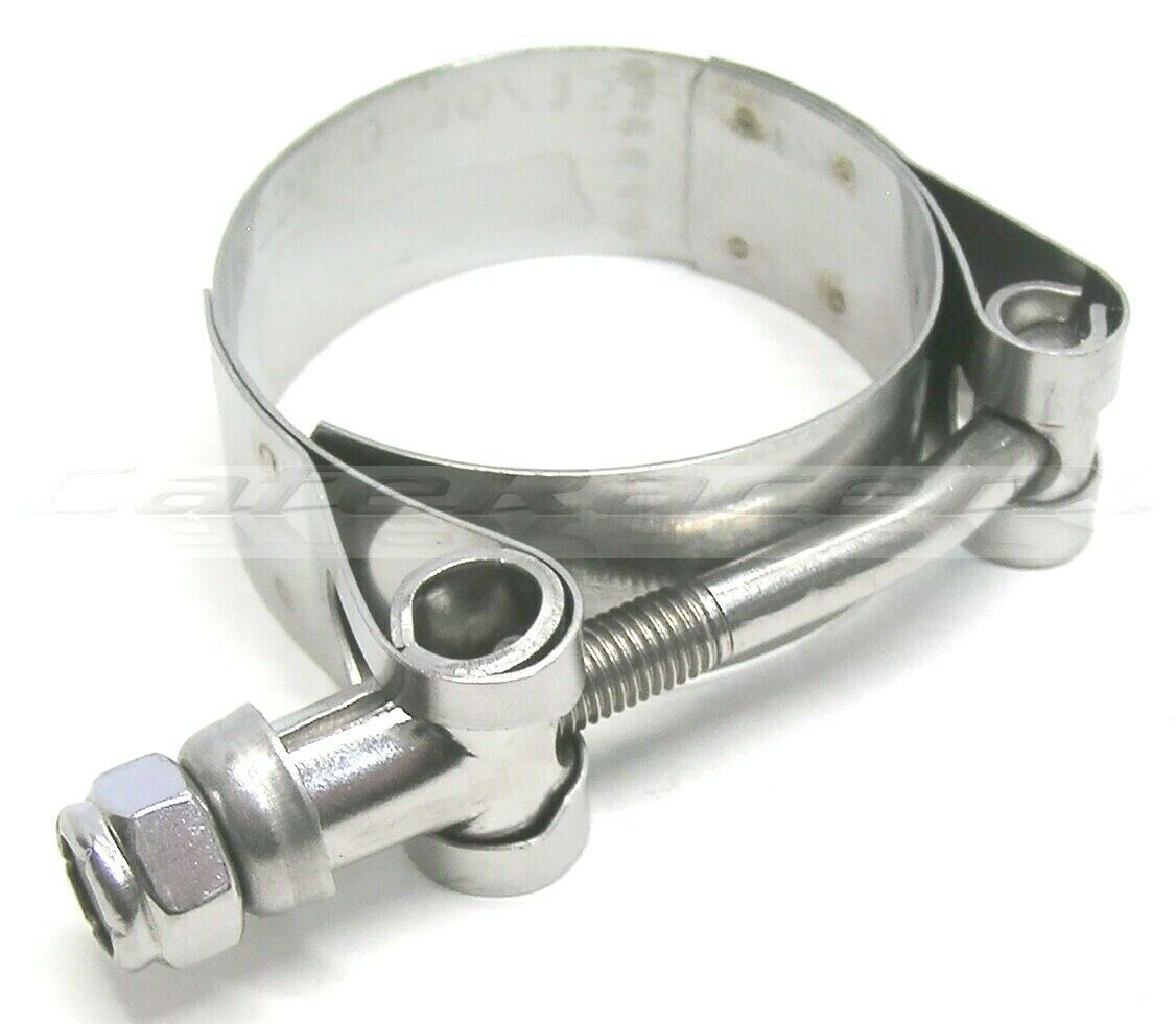 Stainless Steel 1-3/4" 44mm Motorcycle Exhaust Clamp Heavy Duty T-bolt Clamp